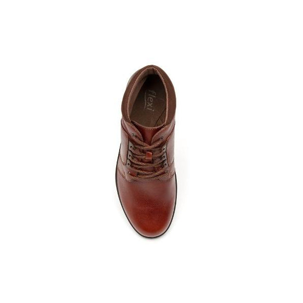 FLEXI-25911 WOMEN CASUAL NEEDLE BOOT DARK BROWN