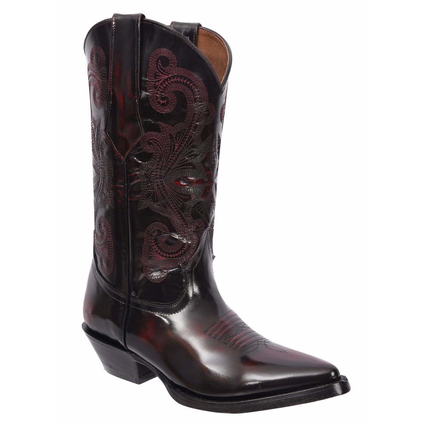 900C Wine J Toe Leather Camaleon Print
