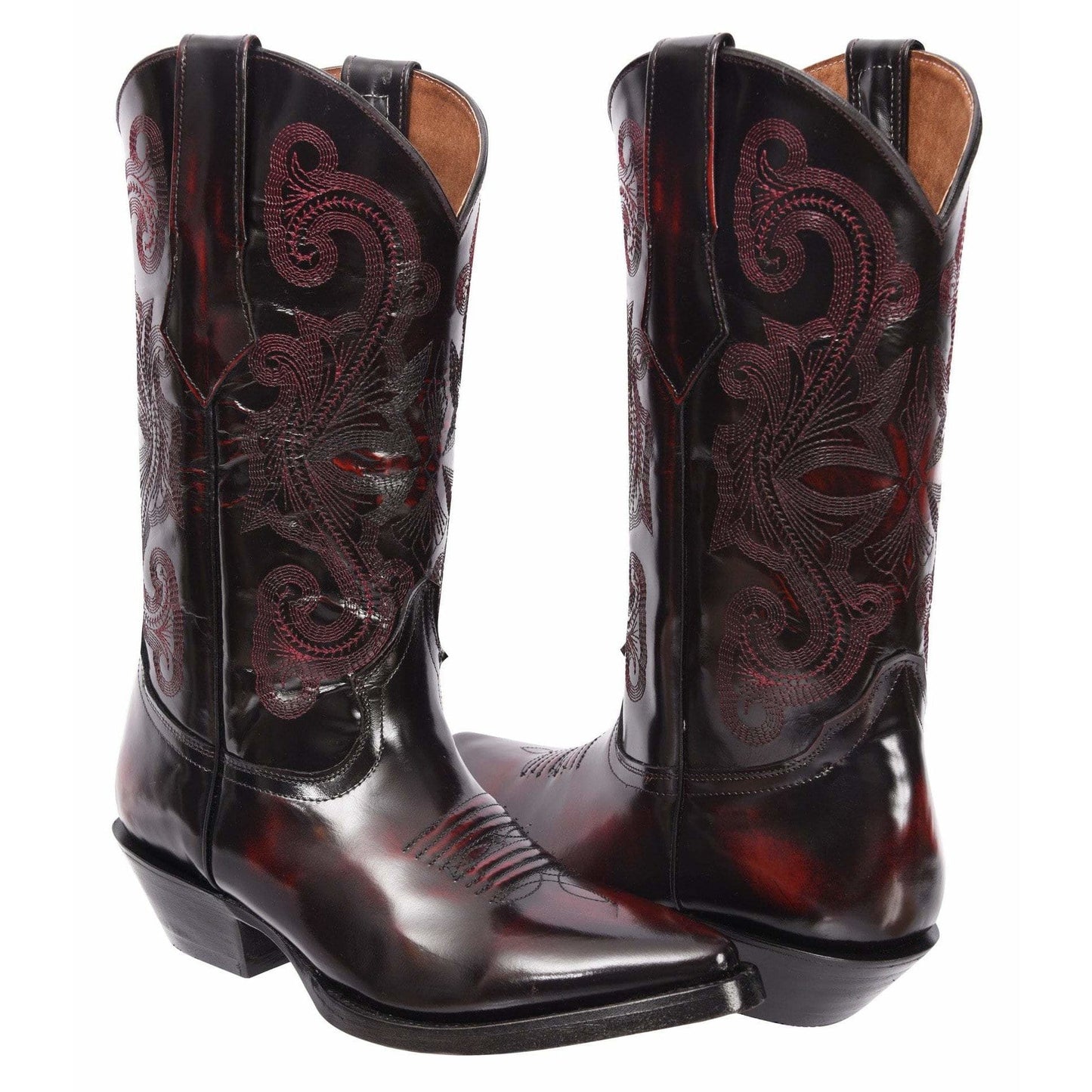 900C Wine J Toe Leather Camaleon Print