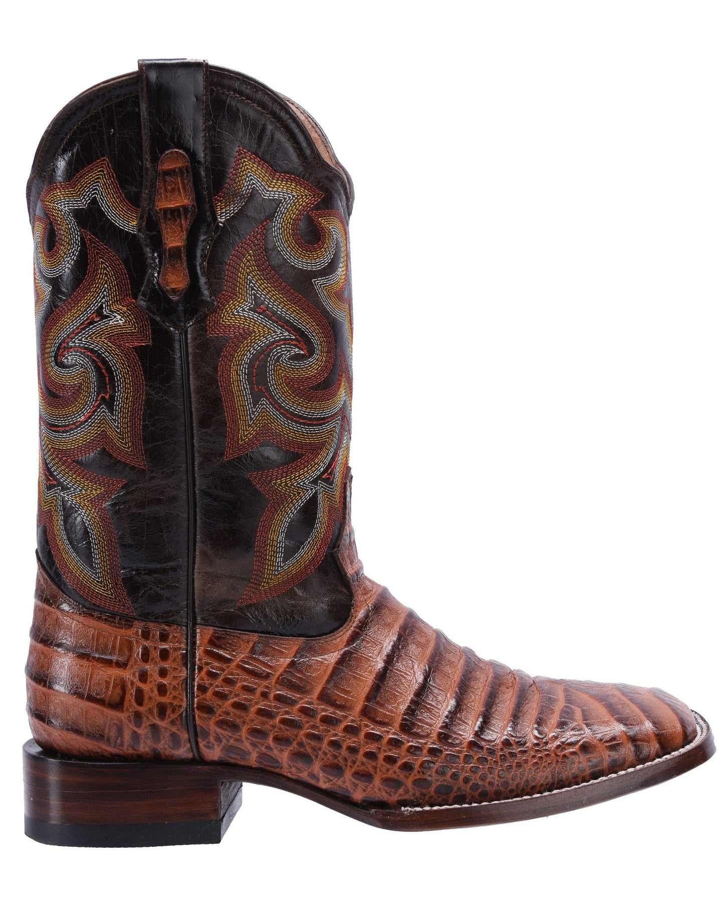 BD704 Rodeo Boot Caiman Print Leather Chedron