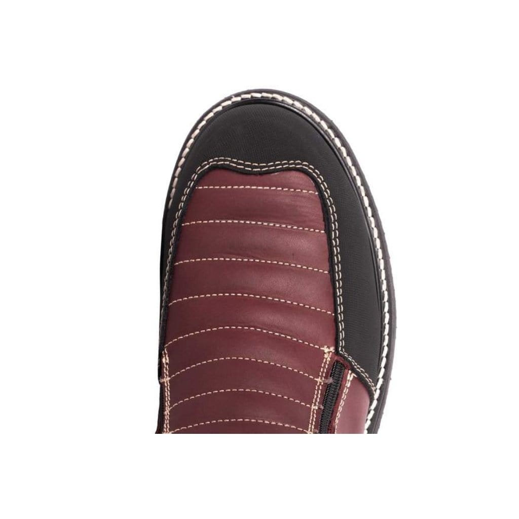 HM338 Short Boots Zipper-Wine