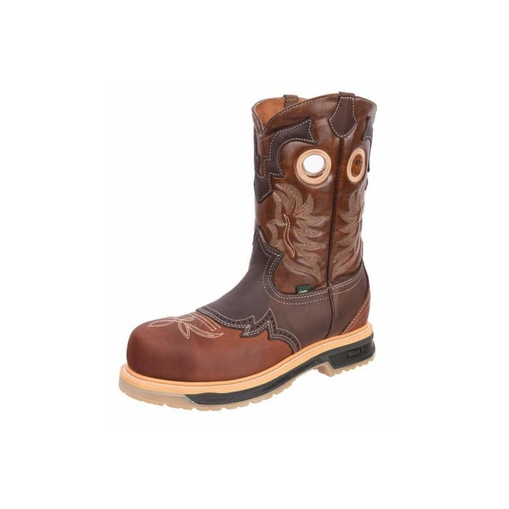 SB1035 Men Steel Toe Brown (WIDE EE LAST - HALF NUMBER LESS RECOMMENDED)