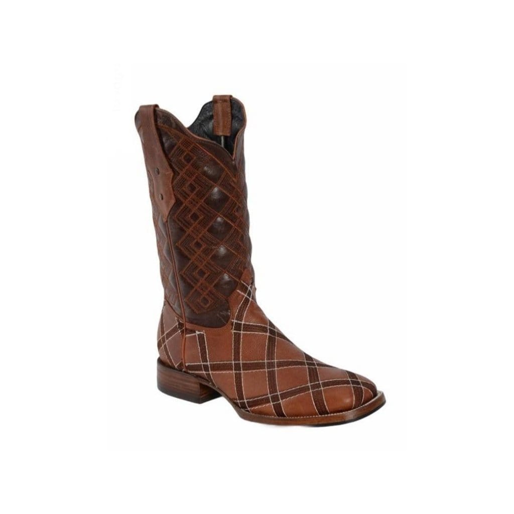 JB729 Chedron Rodeo Boot Men Leather Rombos (Width EE Wide- Half size less recommended)