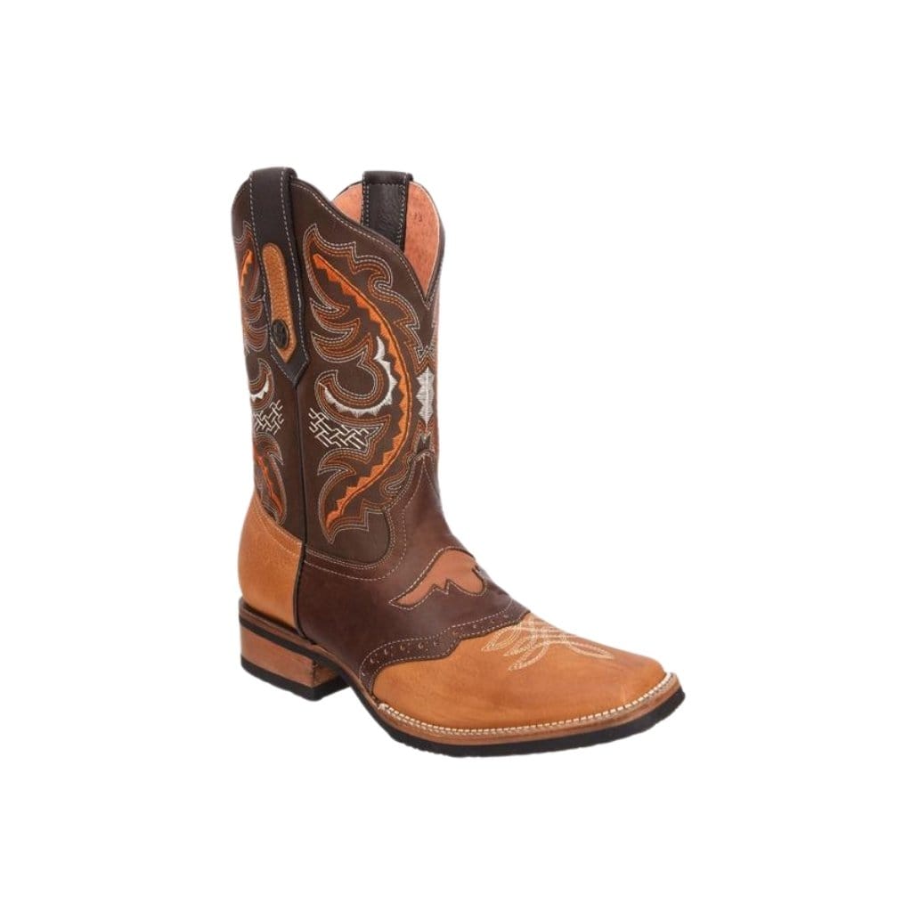 VE030 Rodeo Verthali Torito Tan / Brown Boot Calzado Mexicano Joe
