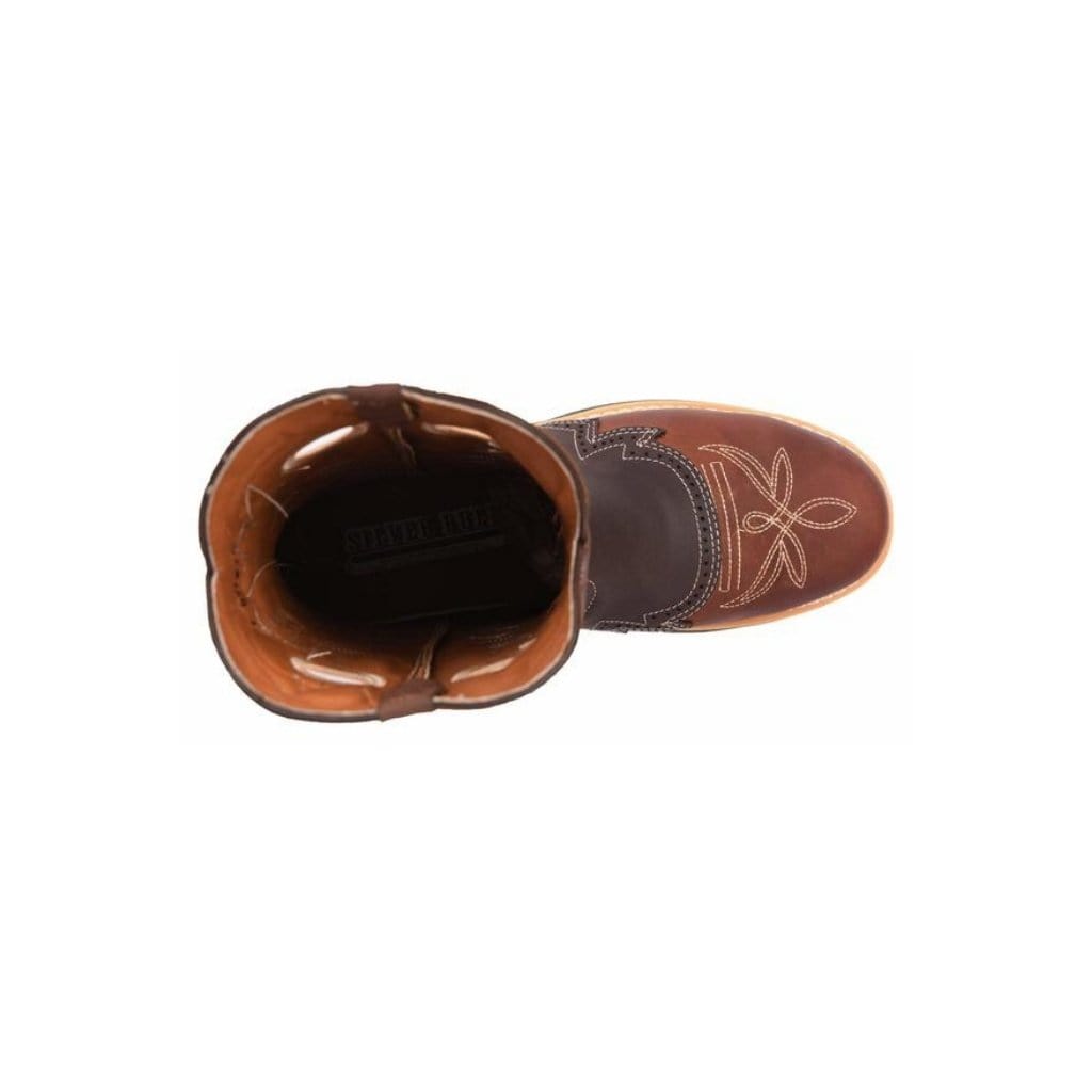 SB1035 Men Steel Toe Brown (WIDE EE LAST - HALF NUMBER LESS RECOMMENDED)