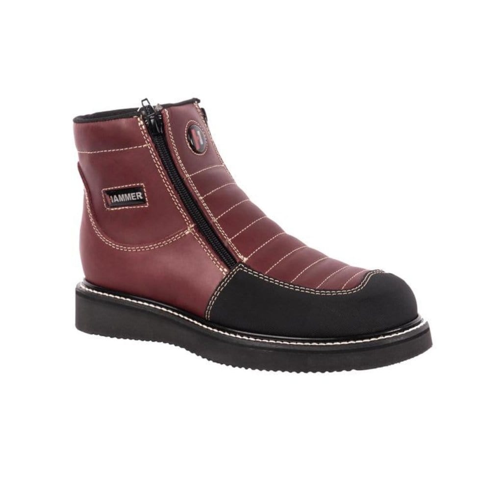 HM338 Short Boots Zipper-Wine