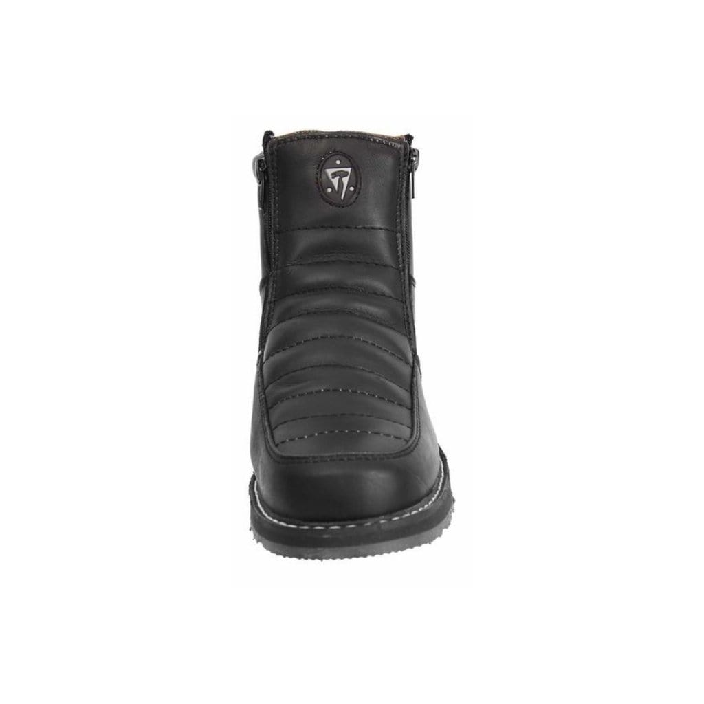 HM339 Black Short Boots Zipper, Double Density