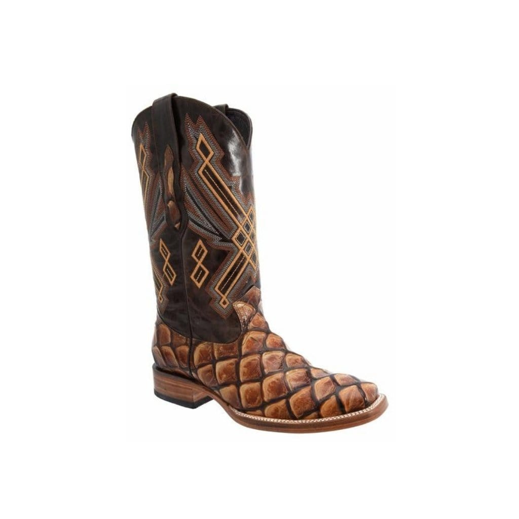 136 Chedron Rodeo Boots Piraruccu Print (Width EE Wide- Half size less recommended)
