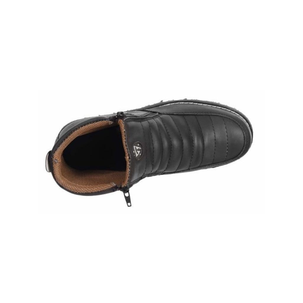 HM339 Black Short Boots Zipper, Double Density