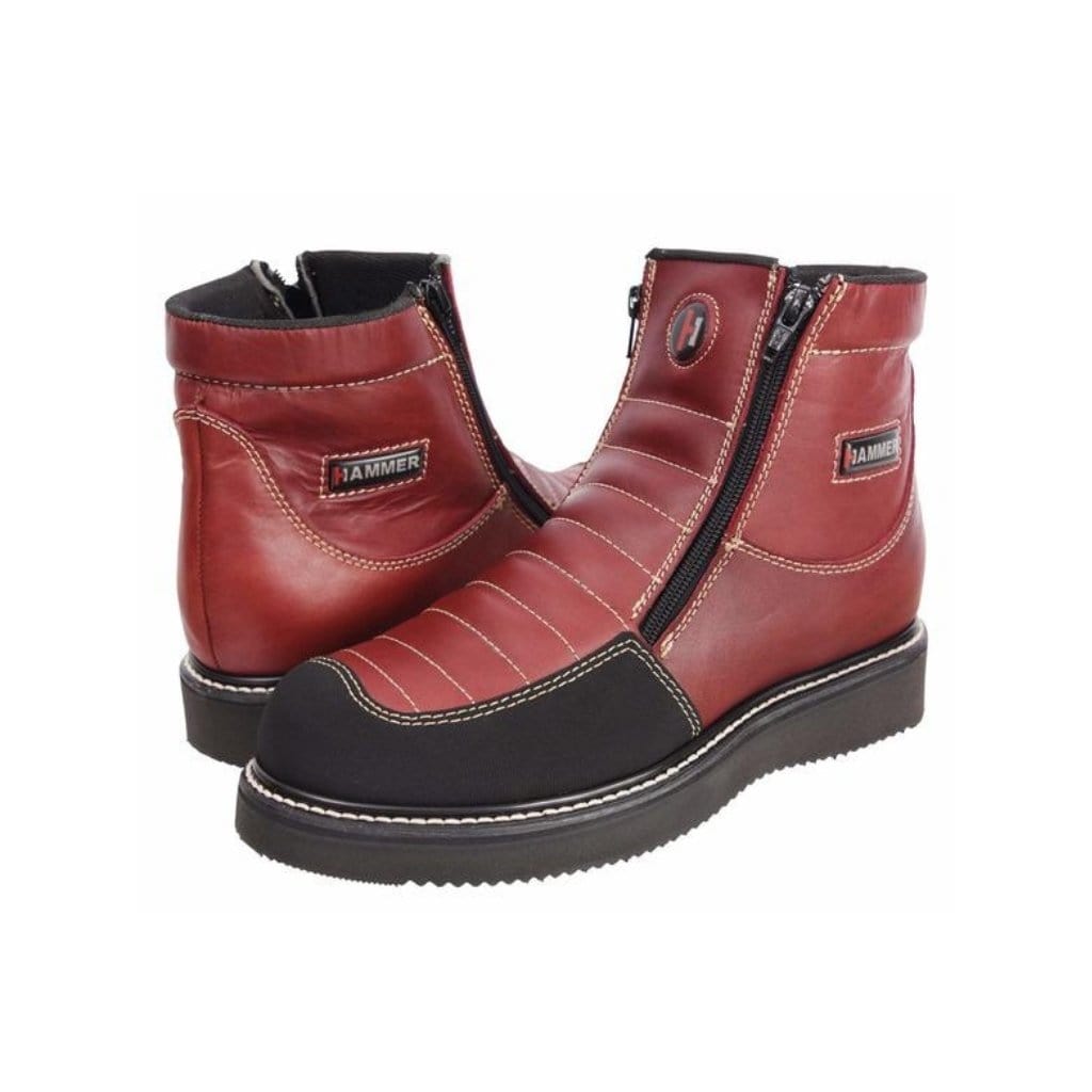 HM338 Short Boots Zipper-Wine