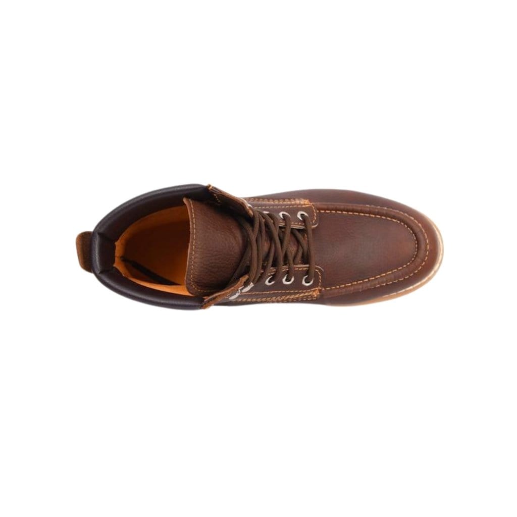 ACM613 Work Bootie Hammer Lace Up Zig-Zag Double Sole