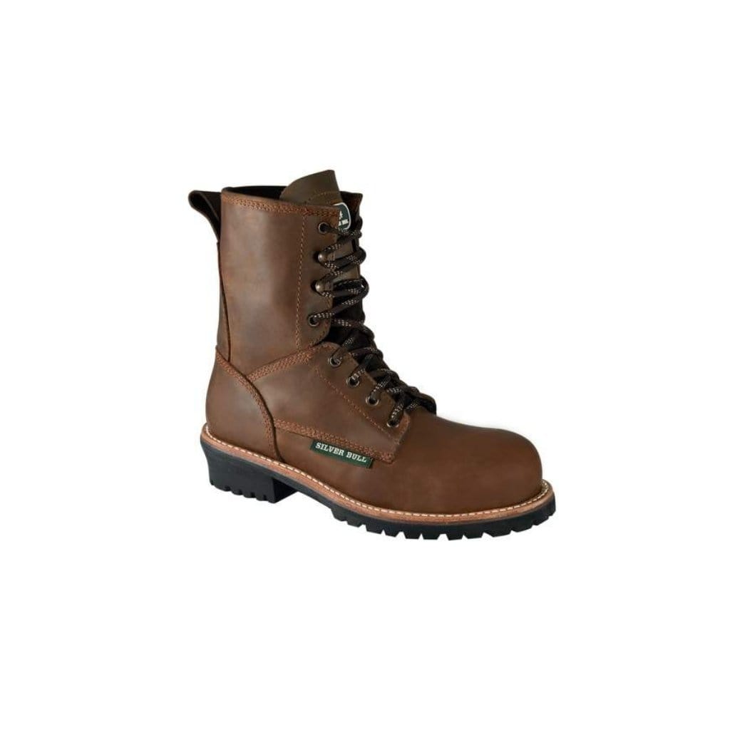 SB2040 SILVER BULL RODEO WORK OOT BROWN (WIDTH WIDE EE -HALF NUMBER LESS RECOMMENDED)