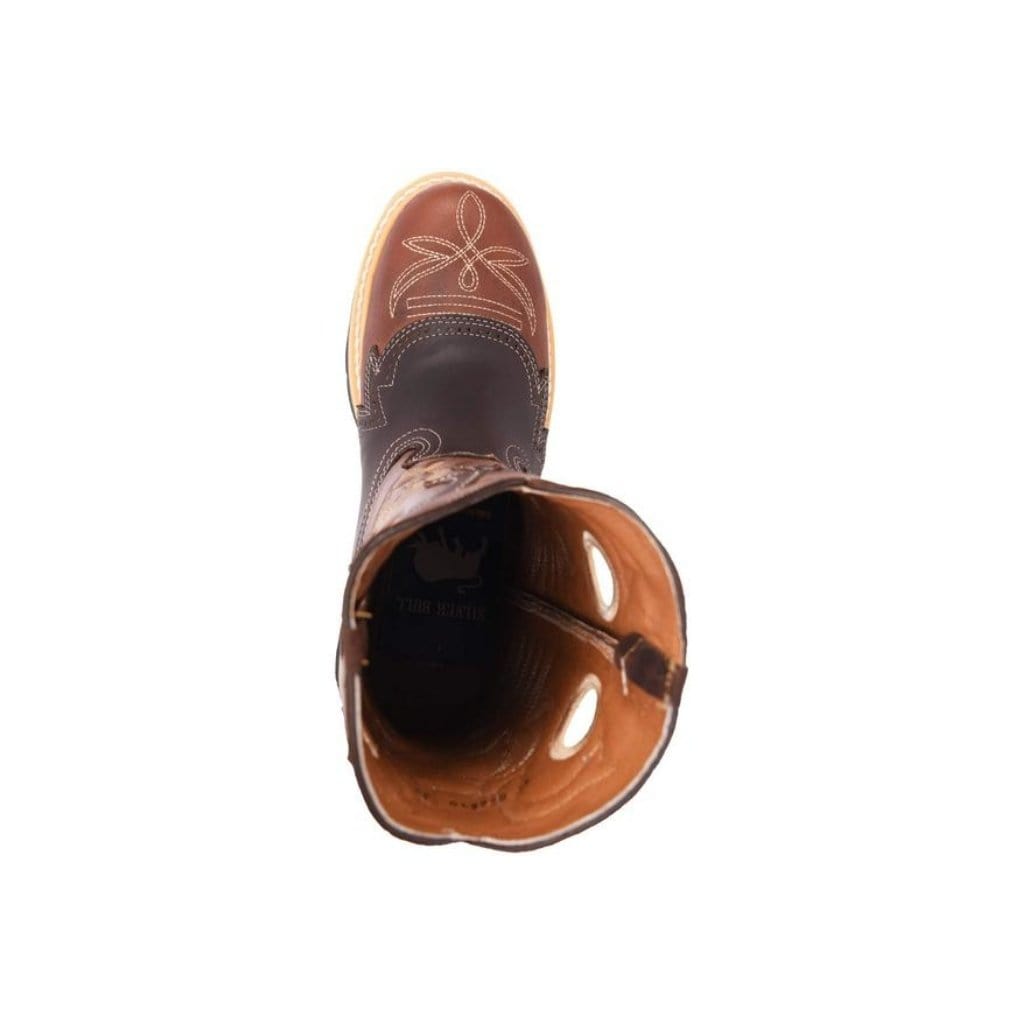 SB6035 Brown Silver Bull Rodeo Work (WIDE EE LAST-HALF NUMBER LESS RECOMMENDED)