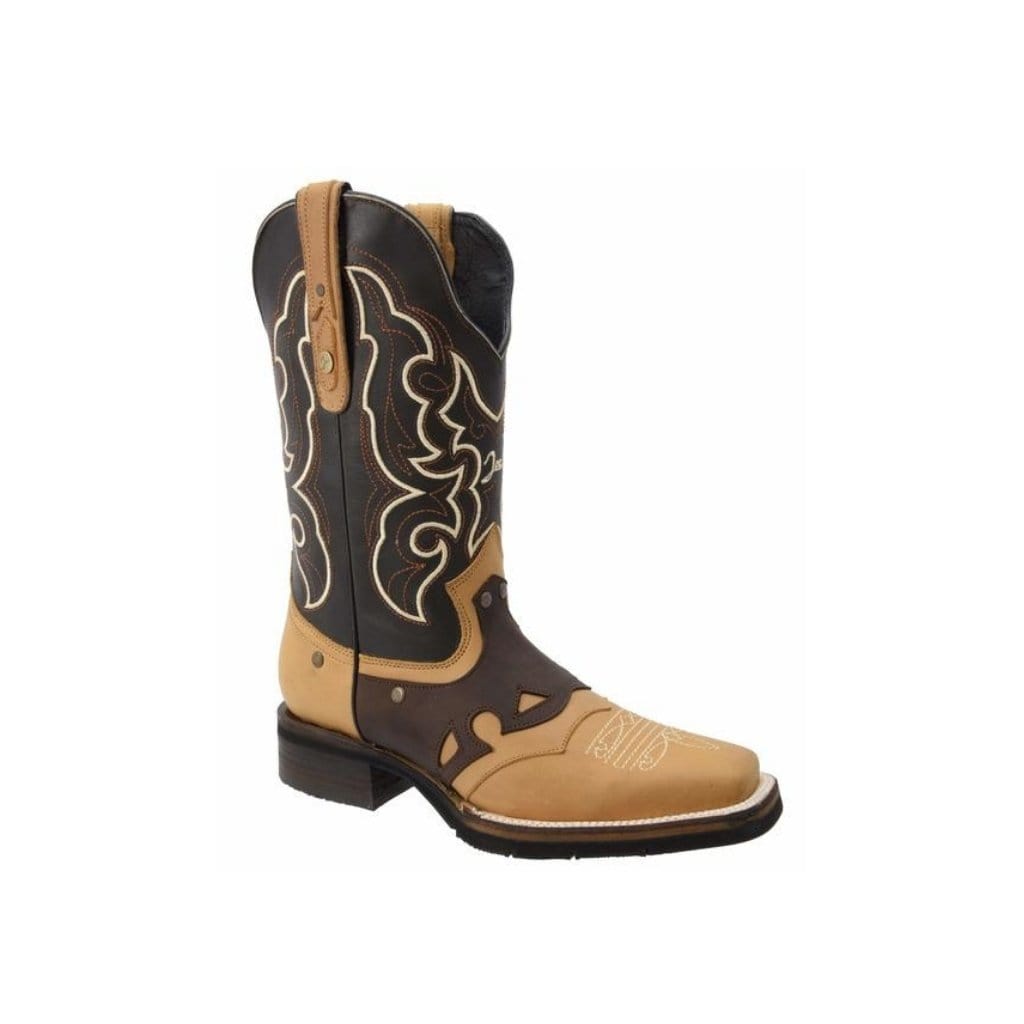 SG516 Rodeo Boot with Dark Honey / Choco Mask (WIDE EE LAST-HALF NUMBER LESS RECOMMENDED)