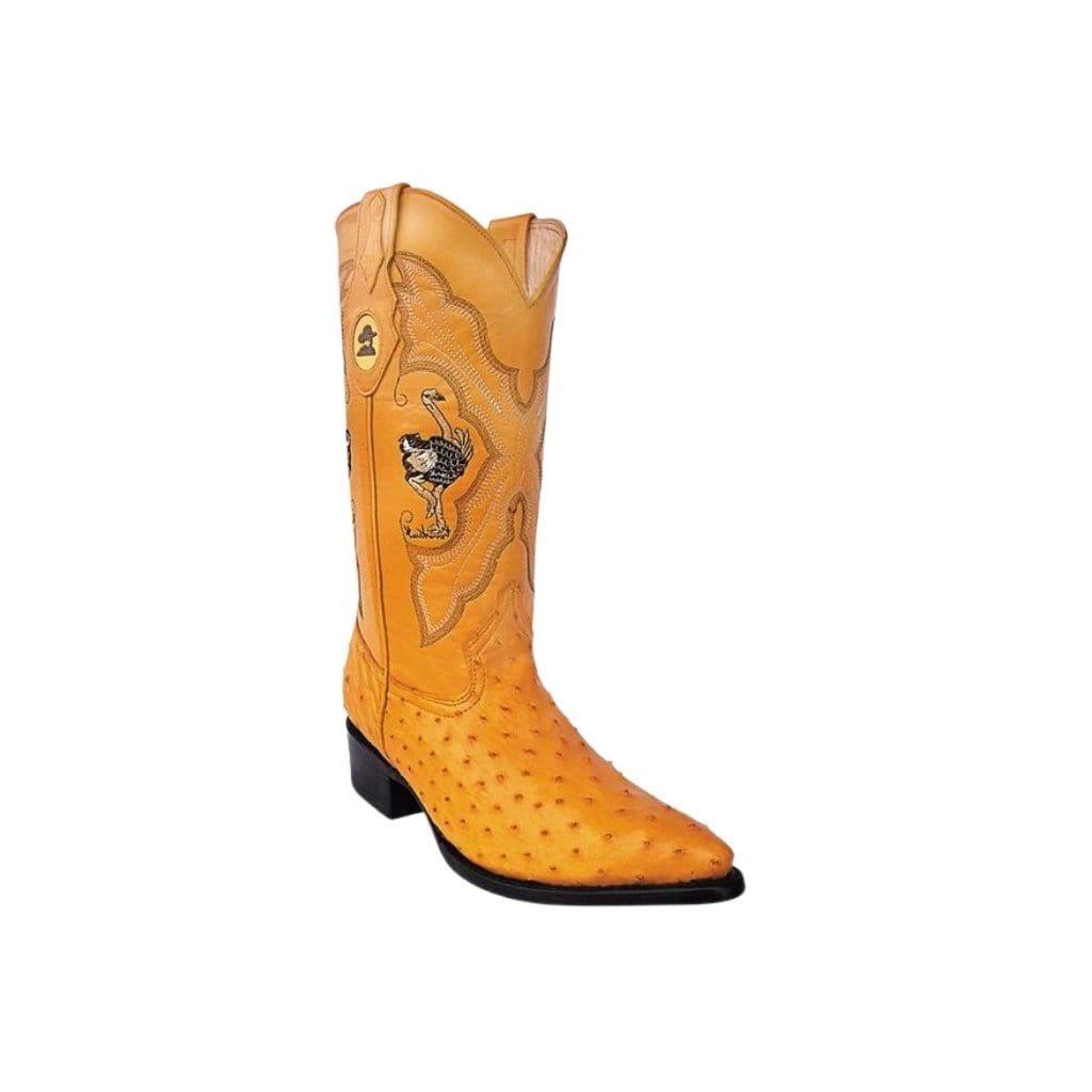 JB903 J Toe Boot Ostrich Original Butter