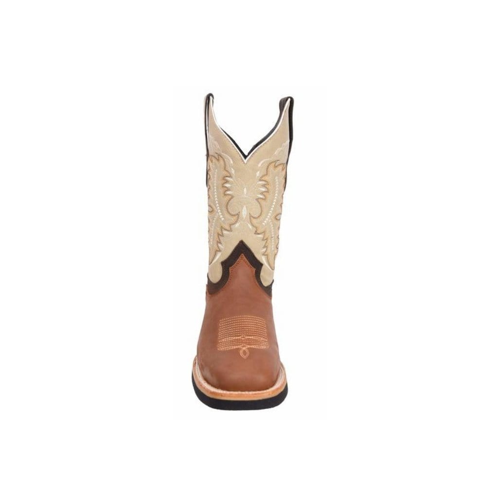 SG512 Rodeo Boot Honey Rubber Sole (WIDE EE LAST-HALF NUMBER LESS RECOMMENDED)