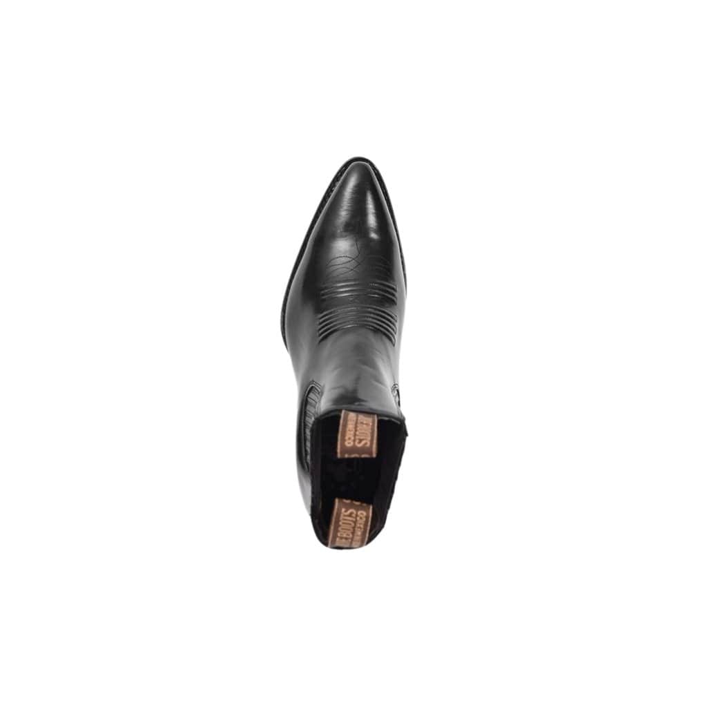 JB100C Black Camaleon Point J Toe Cowboy Boot