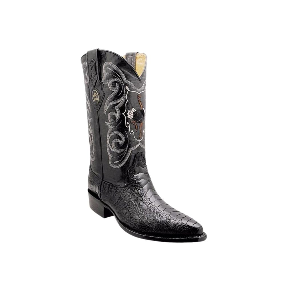 JB925 J Toe Ostrich Original Boot Black Botas Western Joe