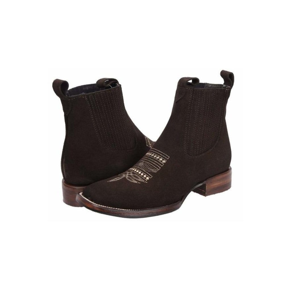 JB723 Short Boot Nobuck Chocolate / WIDE EE LAST-ONE NUMBER LESS RECOMMENDED