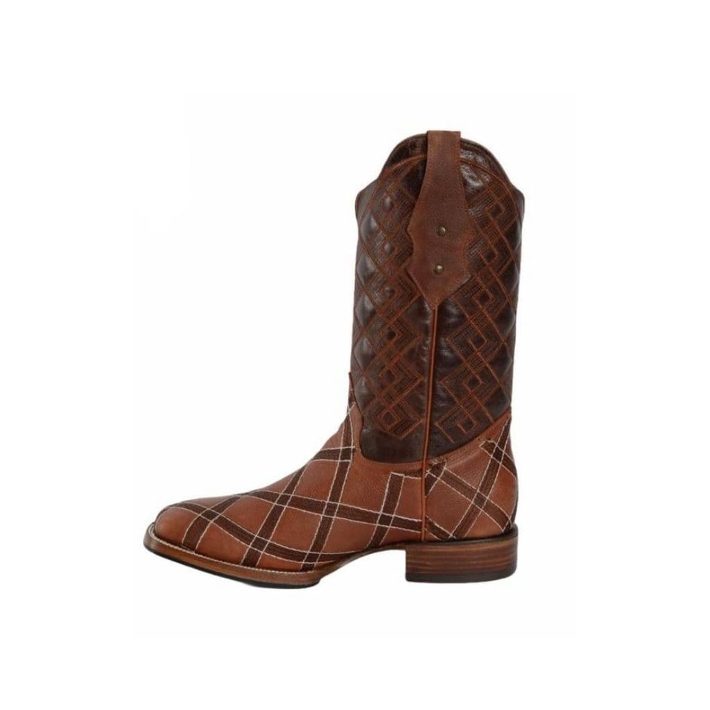 JB729 Chedron Rodeo Boot Men Leather Rombos (Width EE Wide- Half size less recommended)