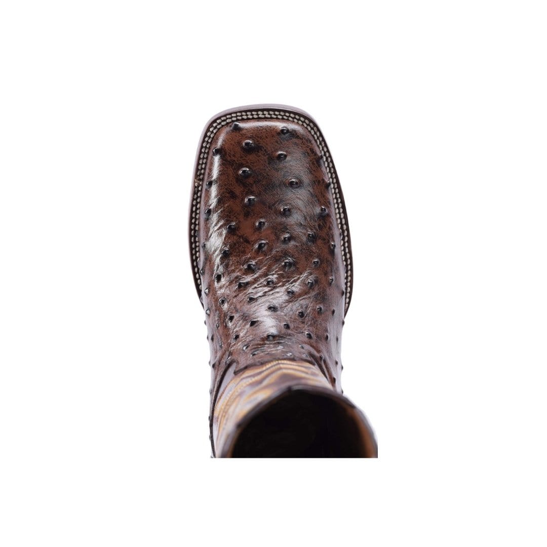 BD701 Rodeo Boot Ostrich Clone Brown