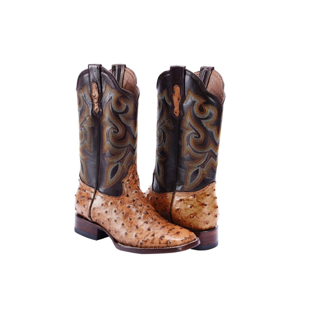 BD701 Rodeo Boot Ostrich Clone Oryx