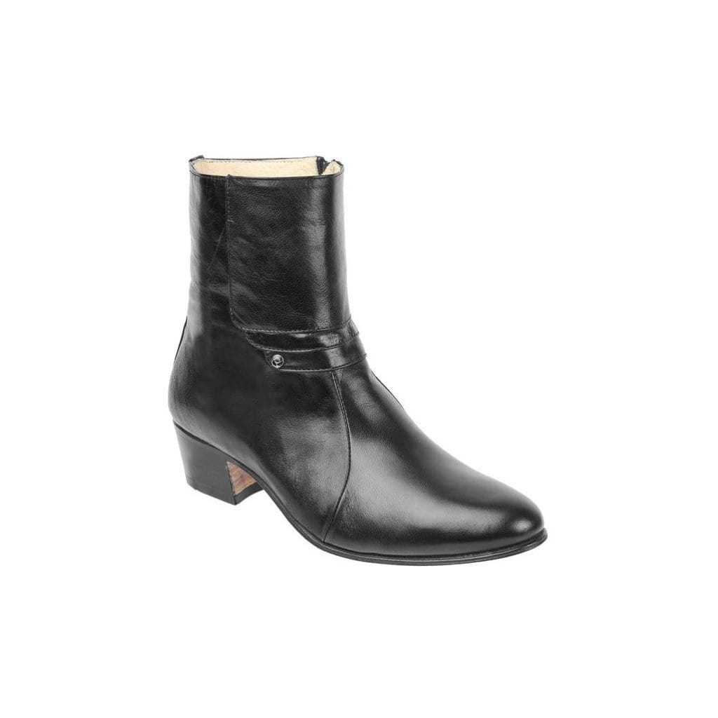 VS722 Bootie with Zipper Black