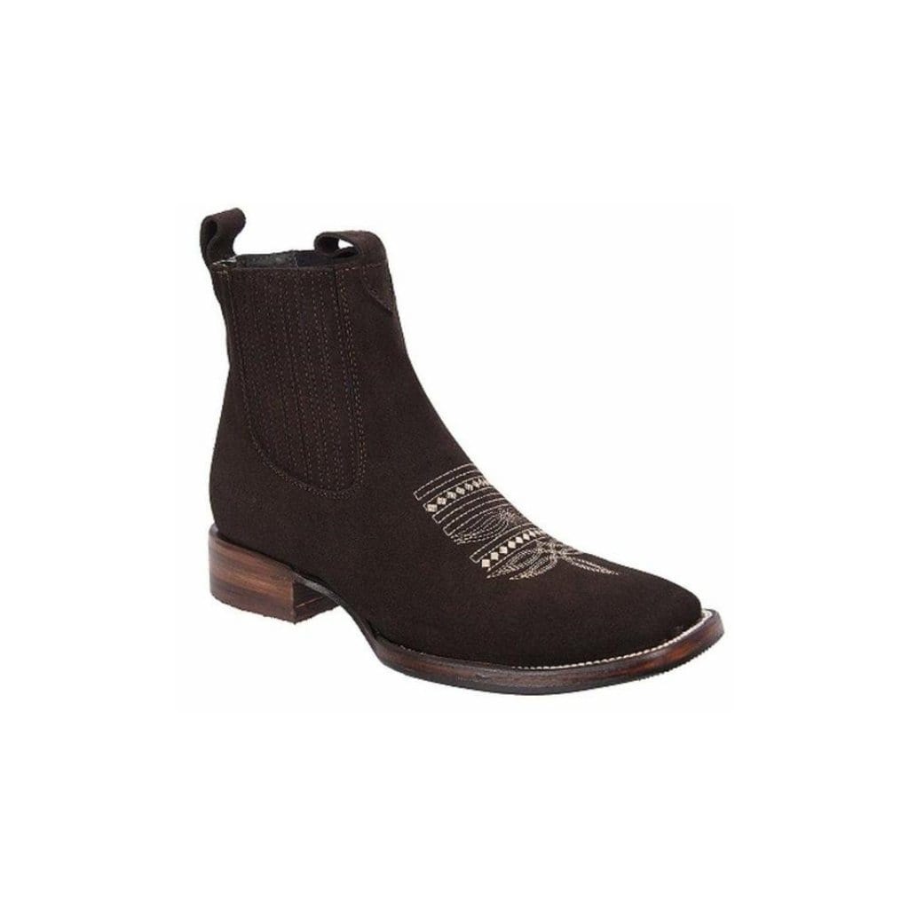 JB723 Short Boot Nobuck Chocolate / WIDE EE LAST-ONE NUMBER LESS RECOMMENDED