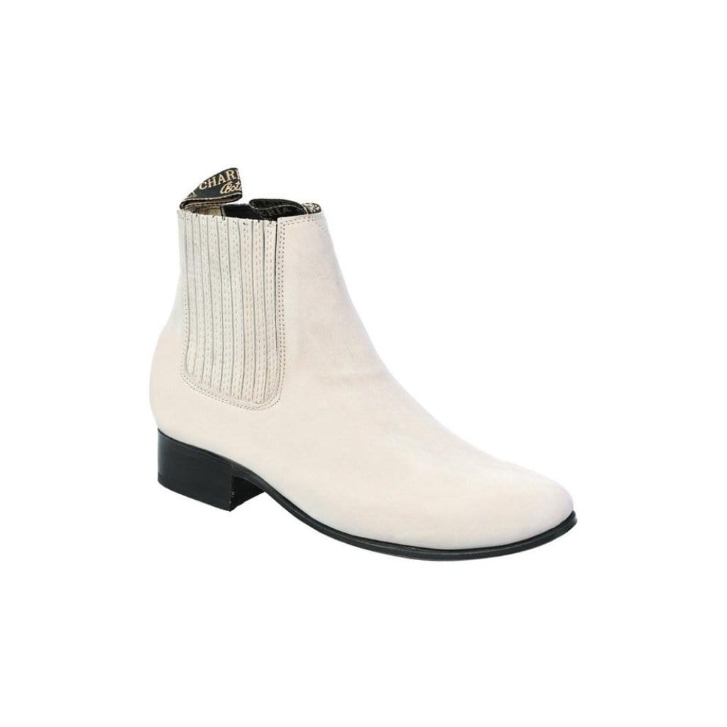JB201 Charro Short Boots Nobuck Bone