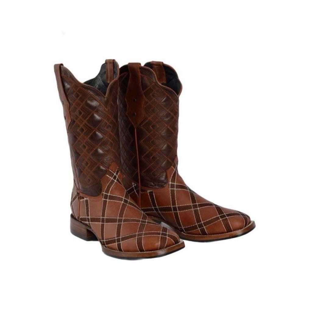 JB729 Chedron Rodeo Boot Men Leather Rombos (Width EE Wide- Half size less recommended)