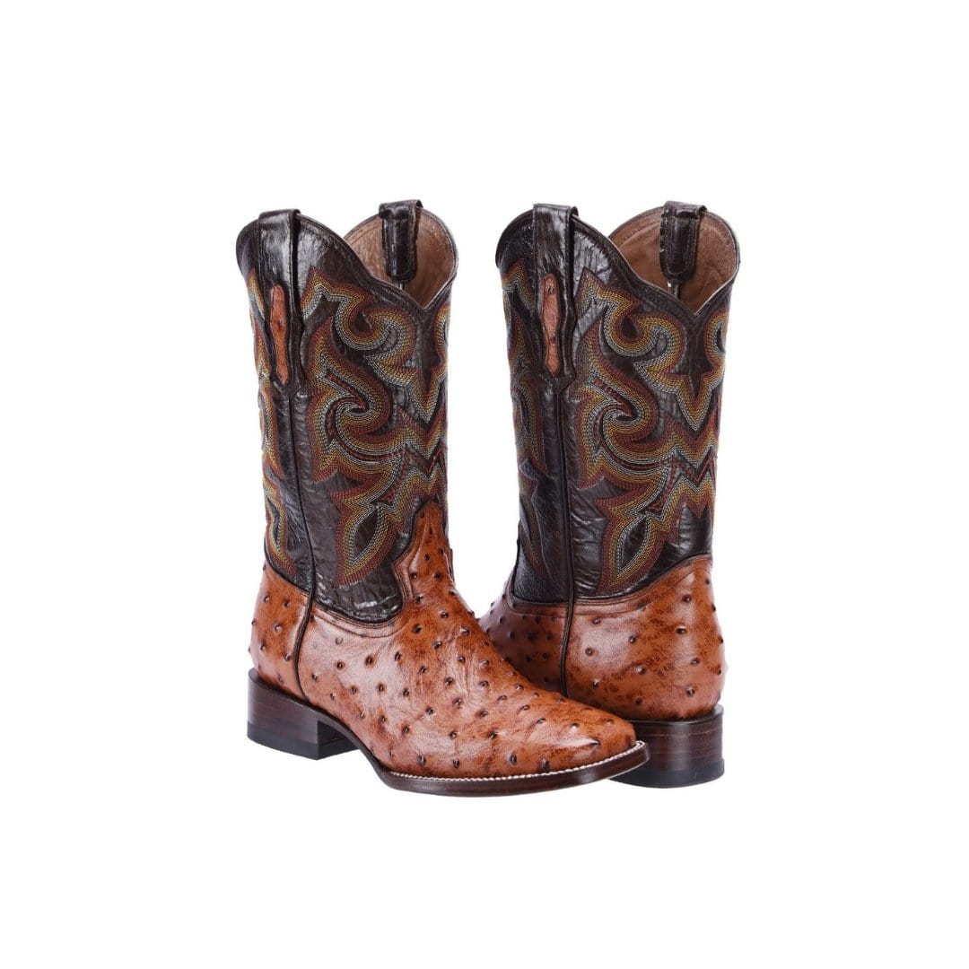 BD701 Rodeo Boot Ostrich Clone Chedron