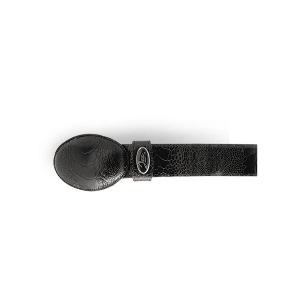 025 Original Black Ostrich Leg Cowboy Belt