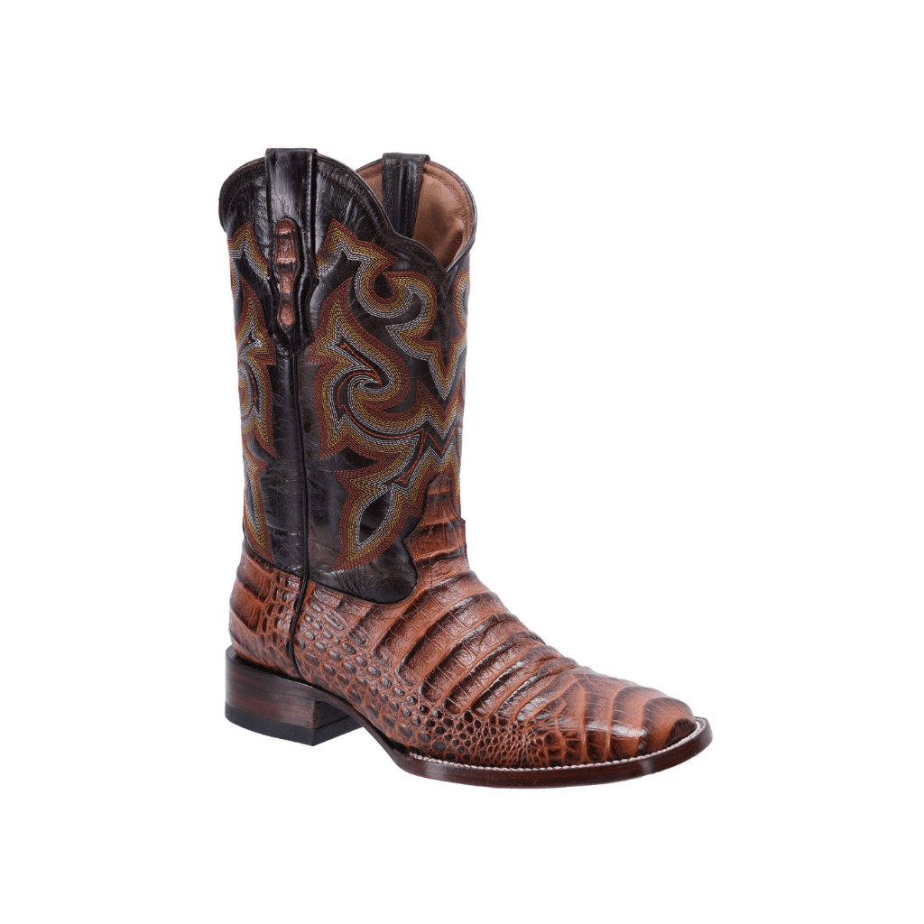 BD704 Rodeo Boot Caiman Print Leather Chedron