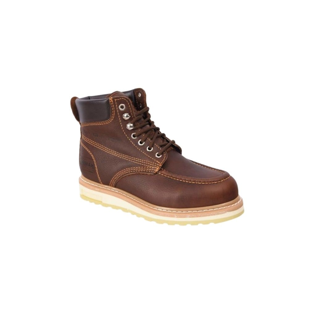 ACM613 Work Bootie Hammer Lace Up Zig-Zag Double Sole