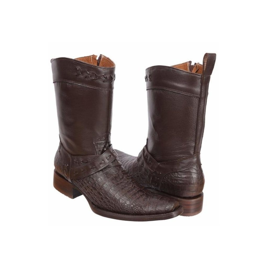 405 Caiman Casual Brown Clone Boot (WIDE EE LAST-HALF NUMBER LESS RECOMMENDED)