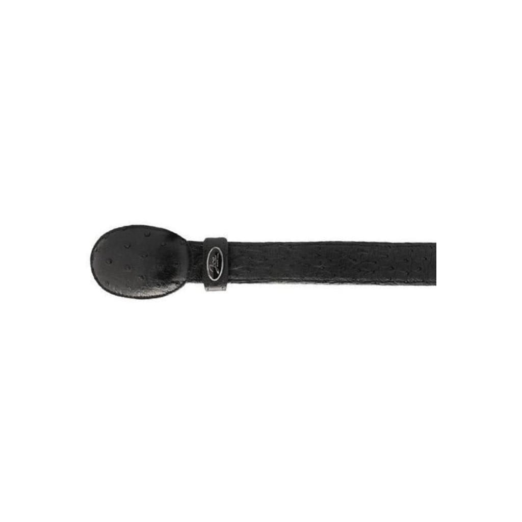 JB103 Original Black Ostrich Cowboy Belt
