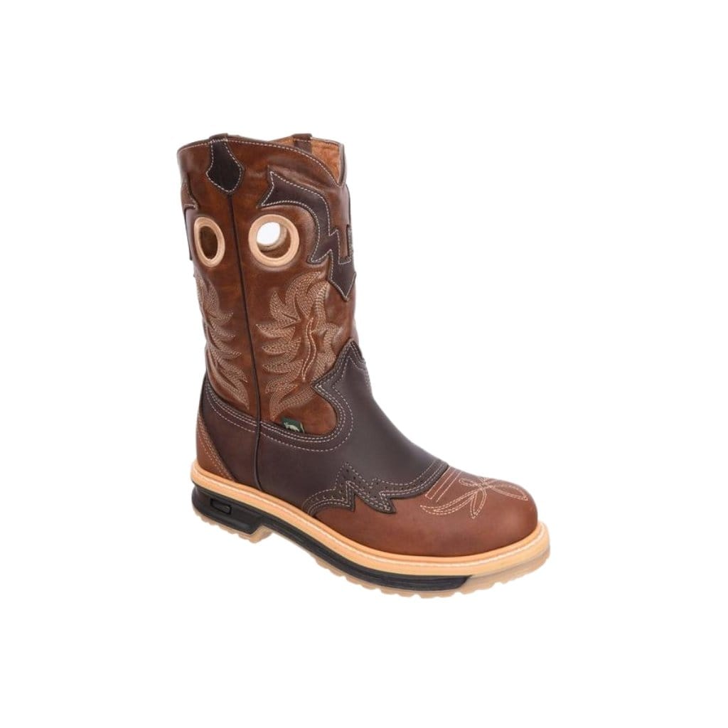 SB6035 Brown Silver Bull Rodeo Work (WIDE EE LAST-HALF NUMBER LESS RECOMMENDED)