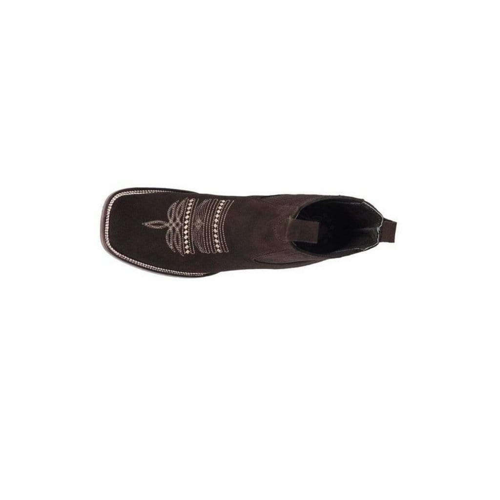 JB723 Short Boot Nobuck Chocolate / WIDE EE LAST-ONE NUMBER LESS RECOMMENDED