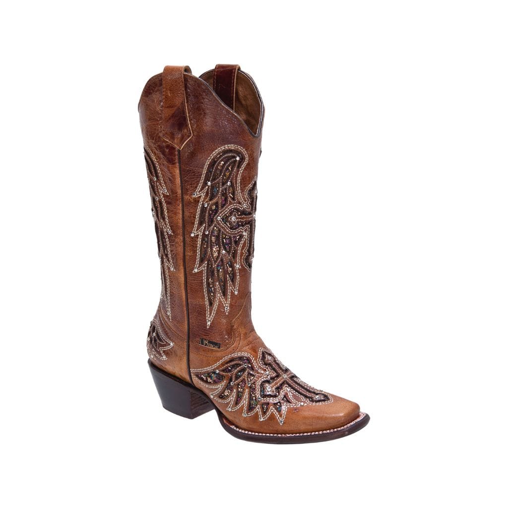 SG503 Cruz Rodeo Women Boots Lazer Cross/Wings