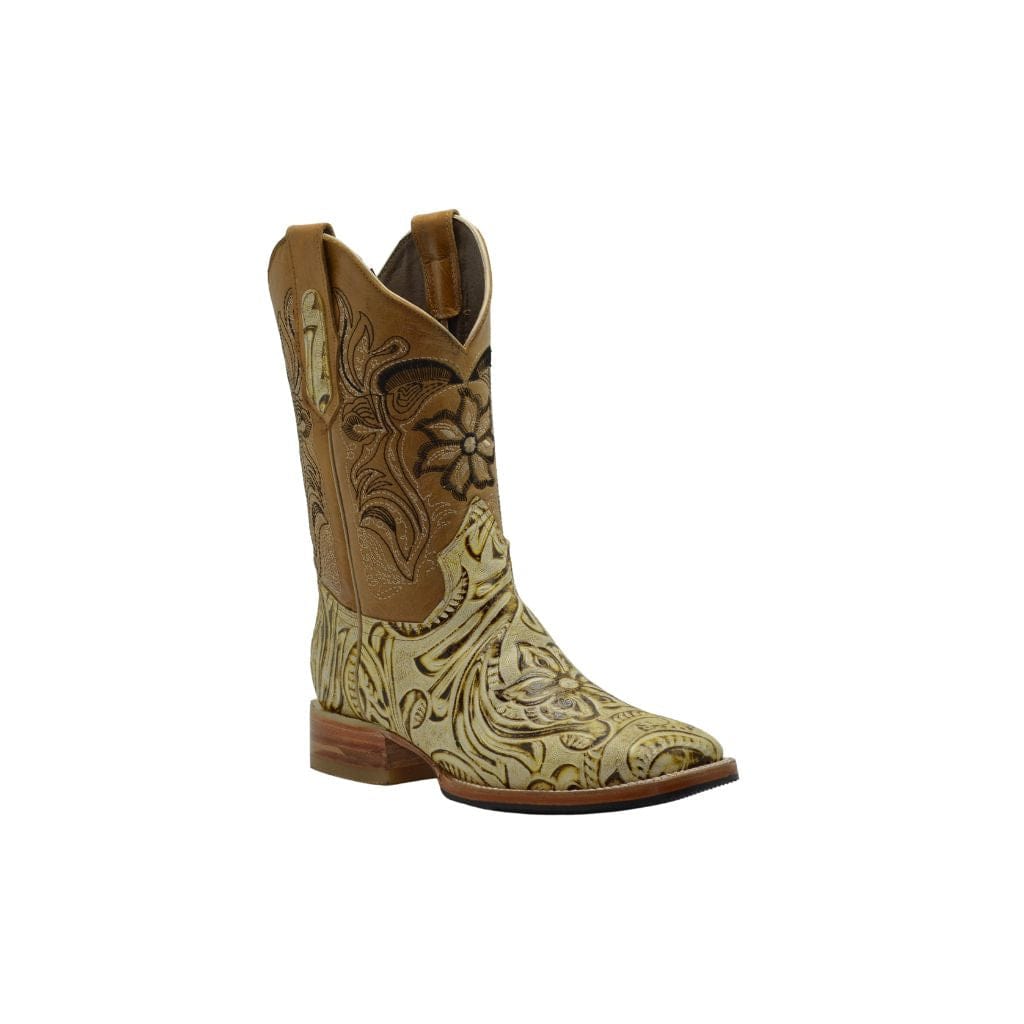 JB569 Natural Rodeo Boots Sincelado (Width EE Wide- One size less recommended)