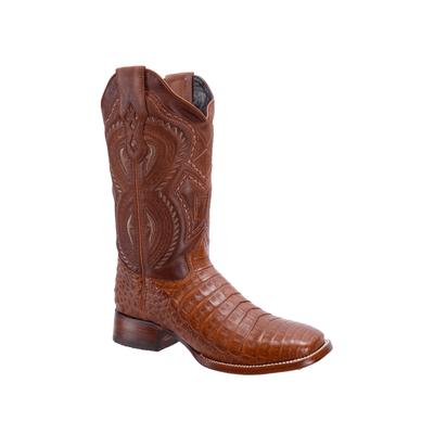 JB506 Square Toe Rodeo Boot Caiman Original Leather Chedron