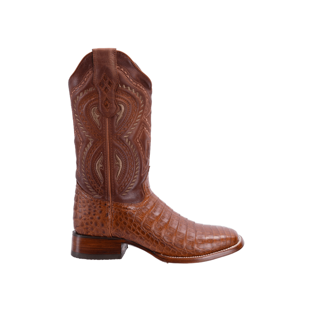 JB506 Square Toe Rodeo Boot Caiman Original Leather Chedron