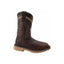 SB5001 Silver Bull Square Toe Steel Toe Brown Rustic Boot (WIDE EE LAST-HALF NUMBER LESS RECOMMENDED)