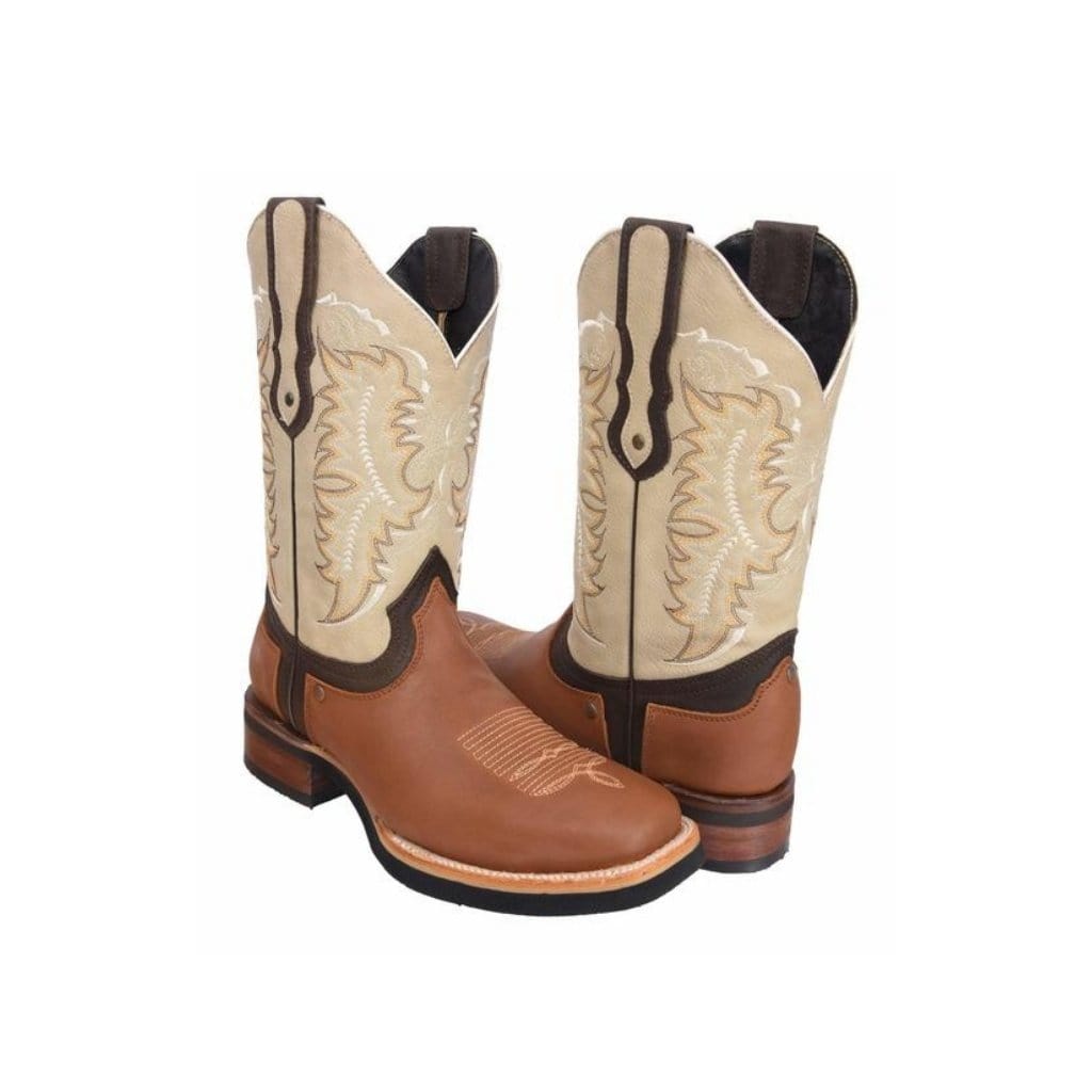 SG512 Rodeo Boot Honey Rubber Sole (WIDE EE LAST-HALF NUMBER LESS RECOMMENDED)