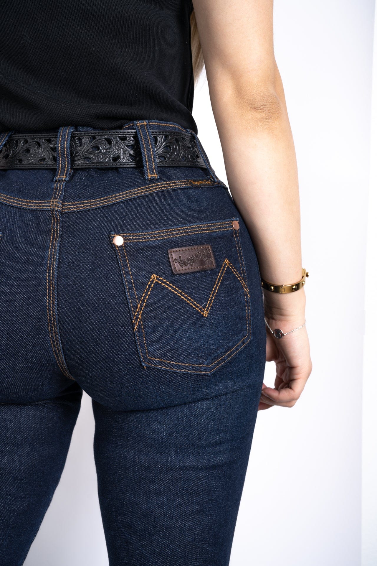 Women Dark Blue Classic Bootcut Premium Jeans