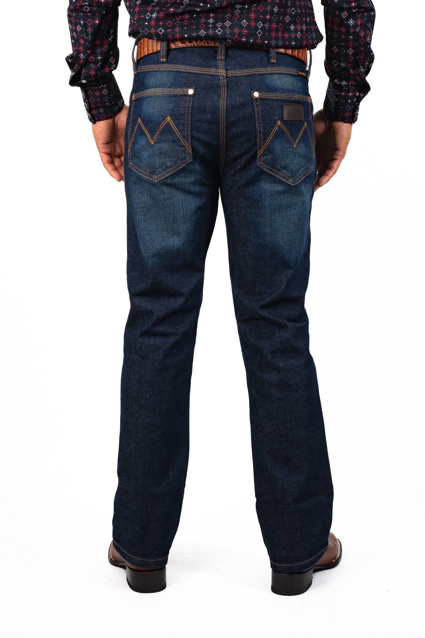 Men Dark Blue Classic Bootcut Premium Jeans