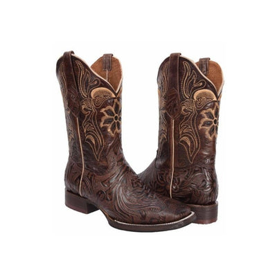 JB569 Brown Rodeo Boots Sincelado (Width EE Wide- One size less recommended)