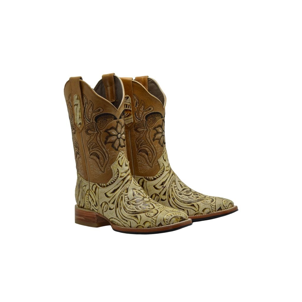 JB569 Natural Rodeo Boots Sincelado (Width EE Wide- One size less recommended)