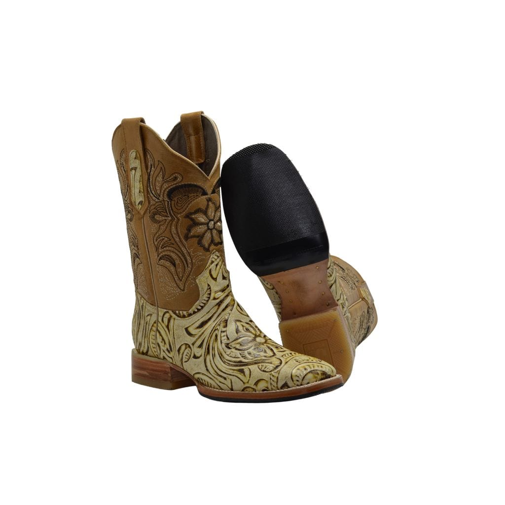 JB569 Natural Rodeo Boots Sincelado (Width EE Wide- One size less recommended)