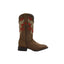 JB16-06 Sand Women Square Toe Boots Red Flowers